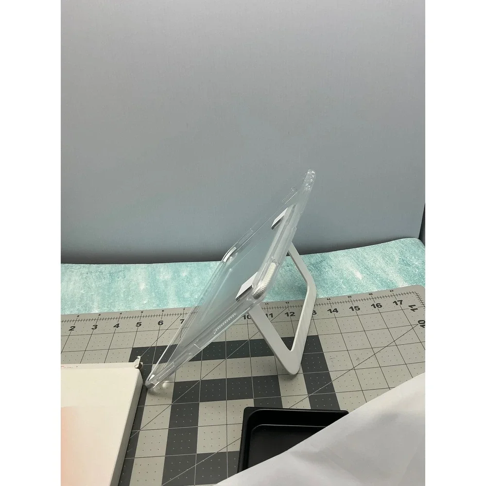 Torras ClearCase iPad Air 11 inch k3 Neo 2024 2025 White Kickstand Stylus Holder
